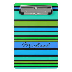 BG Stripes Pattern coloured II + your back & idea Mini Clipboard