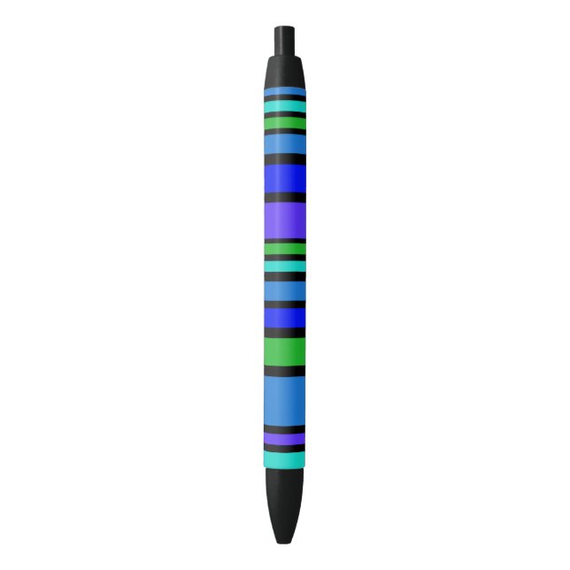 BG Stripes Pattern coloured IV + your back & idea Black Ink Pen (Front Vertical)