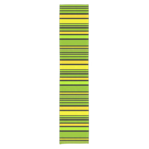 BG Stripes Pattern coloured V + your backgr. Short Table Runner
