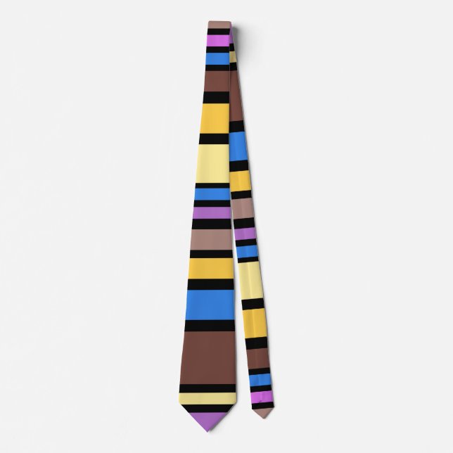BG Stripes Pattern coloured VI + your background Tie (Front)