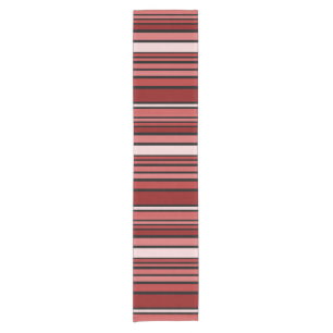 BG Stripes Pattern coloured VIII + your backgr. Short Table Runner