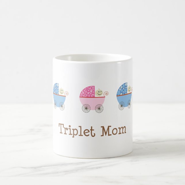BGB Baby Carriage Triplet Mum Mug (Center)