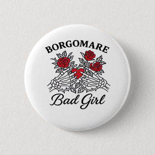 Bgm Bad Girl II Classic - Skeleton Heart Hands  6 Cm Round Badge