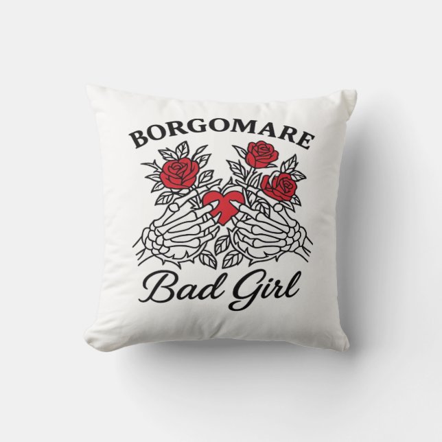 Bgm Bad Girl II Classic - Skeleton Heart Hands  Cushion (Front)