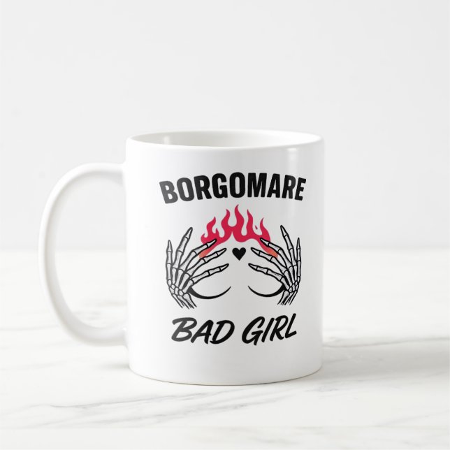 Bgm Bad Girl II - Skeleton Heart Hands   Coffee Mug (Left)