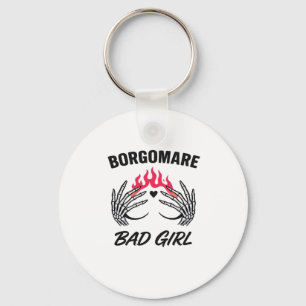 Bgm Bad Girl II Skeleton Heart Hands Edgy Vibe Key Ring