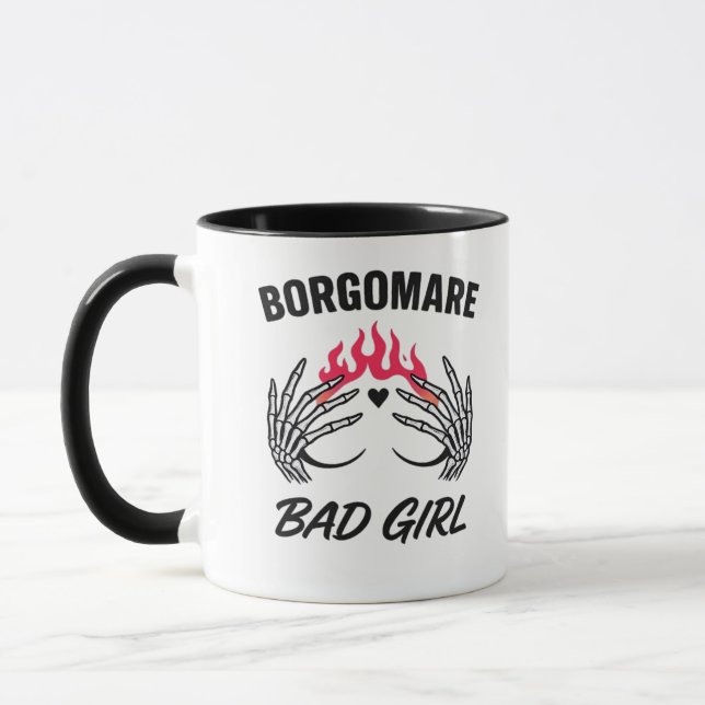 Bgm Bad Girl II - Skeleton Heart Hands   Mug (Left)