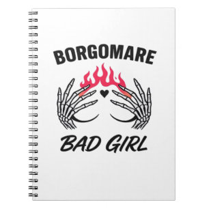 Bgm Bad Girl II - Skeleton Heart Hands   Notebook