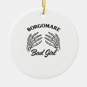 Bgm Bad Girl - Skeleton Heart Hands  Ceramic Tree Decoration