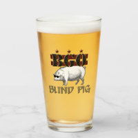 BGO Blind Pig Beer Glass