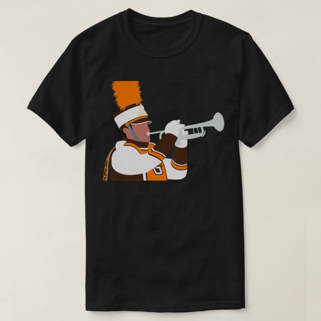 BGSU Falcon Marching Band Trumpet T-Shirt (Design Front)