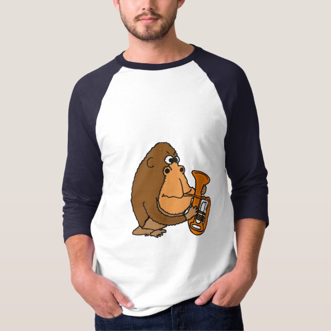 BH- Funny Gorilla Playing the Saxophone Shirt (Front)