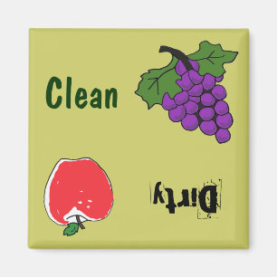 BH- Grapes and Apple Dishwasher Magnet