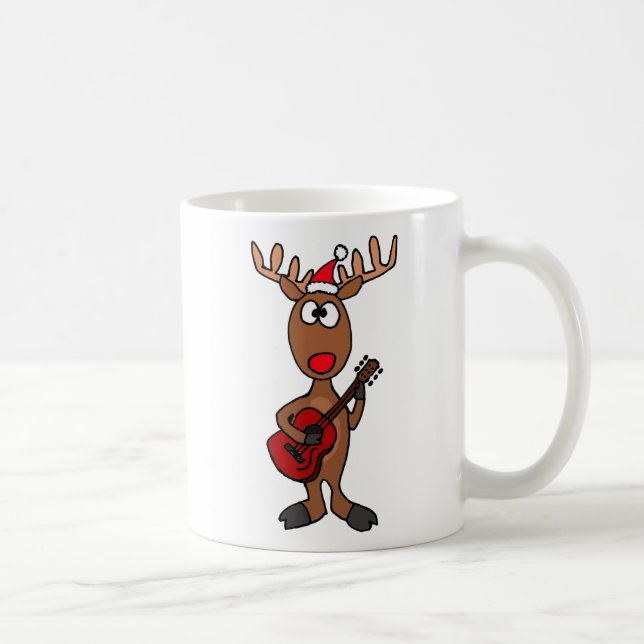 BH- Reindeer Playing Guitar Coffee Mug (Right)