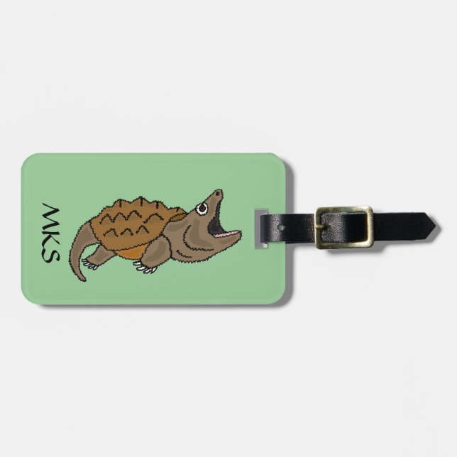 BH- Snapping Turtle Luggage Tag (Front Horizontal)
