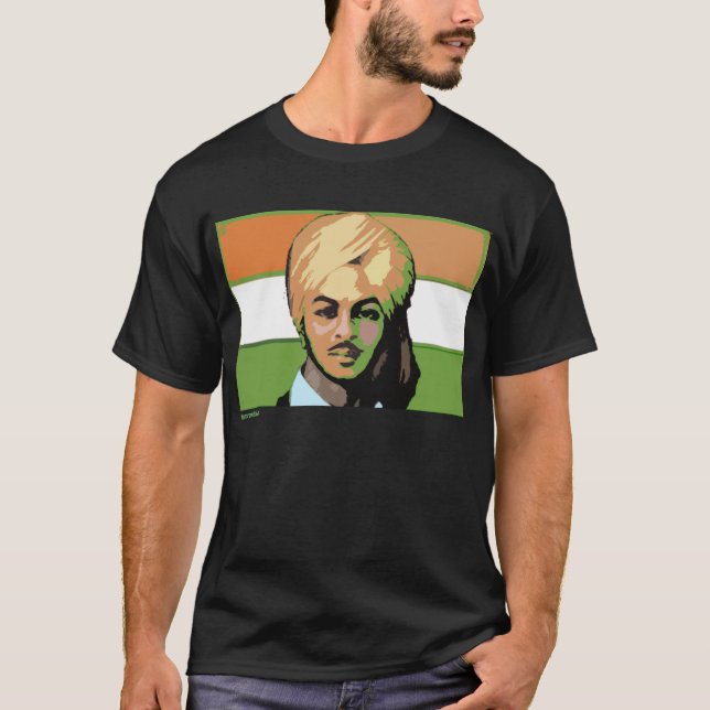 Bhagat Singh: A Revolutionary Hero T-Shirt (Front)