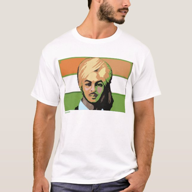 Bhagat Singh: A Revolutionary Hero T-Shirt (Front)