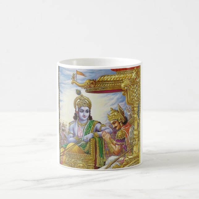 Bhagavad Gita -  Krishna Arjuna Mug (Center)
