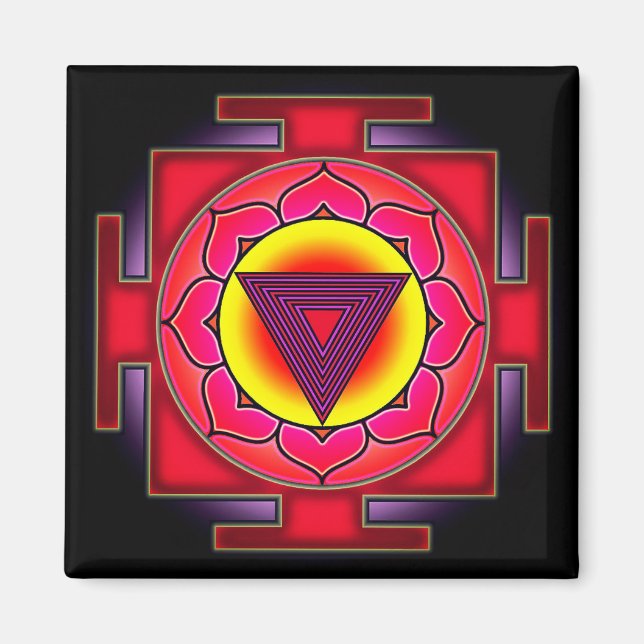 Bhairavi Yantra Magnet (Front)