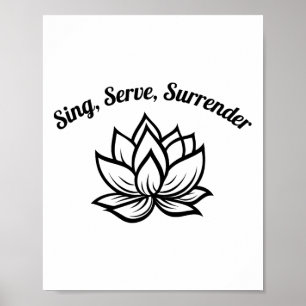 Bhakti Yoga Lotus Quote _2 Poster