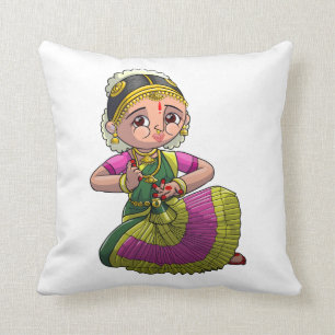 Bharatanatyam Dancer Cushion