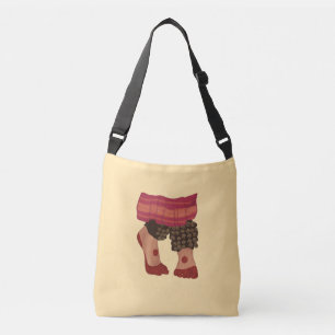 Bharatanatyam dancers Feet Design personalised Crossbody Bag