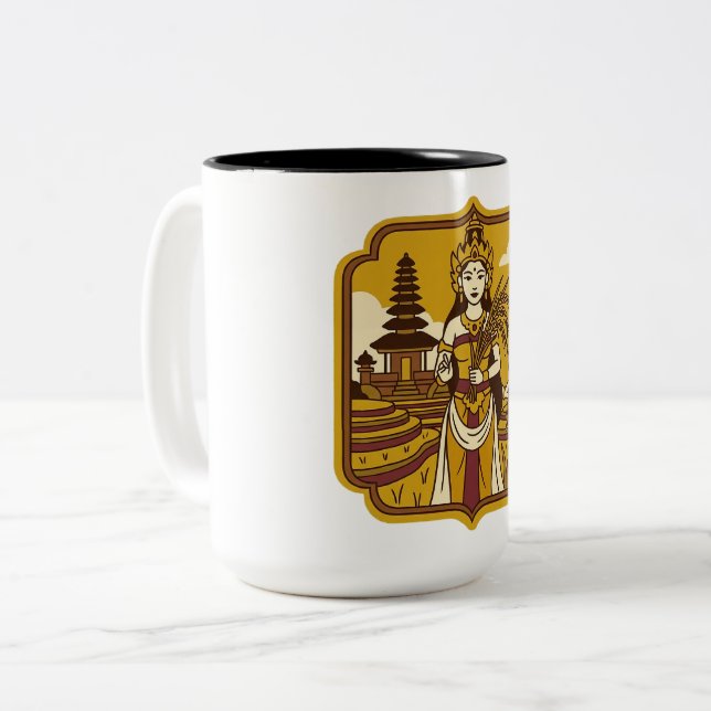Bhatari Sri Two-Tone Coffee Mug (Front Left)