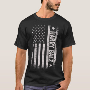 Bheimer 2024 Harris W Usa Flag Political T-Shirt