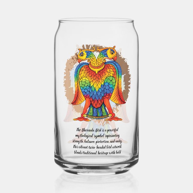 bherunda bird can glass (Back)