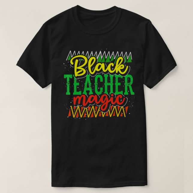 BHM Pride African American Melanin Black History M T-Shirt (Design Front)