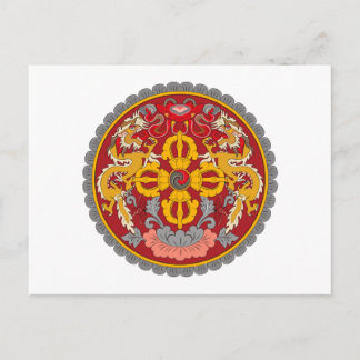Bhutan Coat of Arms Postcard