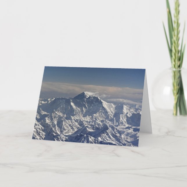 BHUTAN. Eternal snow on the Everest Mountain, Card (Front)