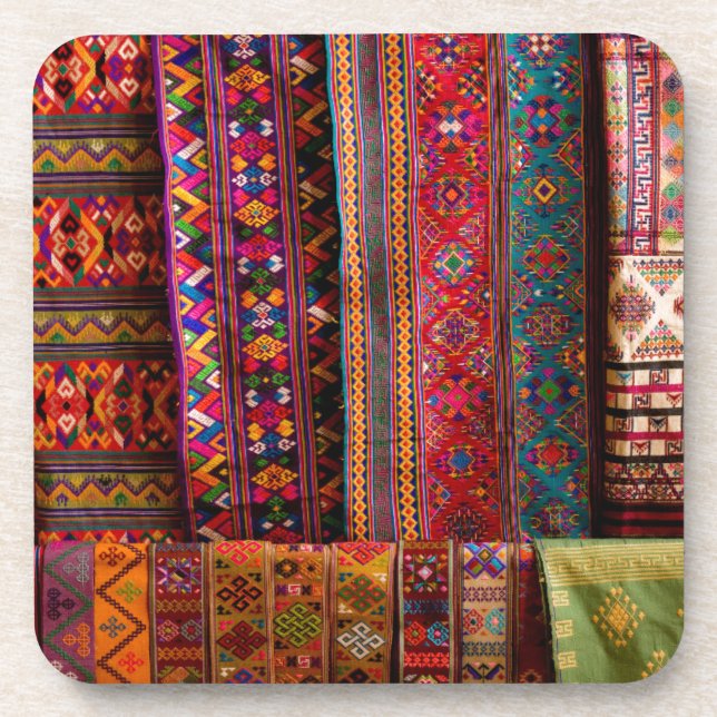 Bhutan fabrics for sale coaster (Front)