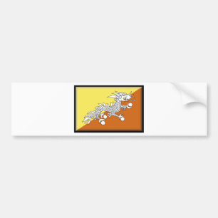 Bhutan Flag Bumper Sticker