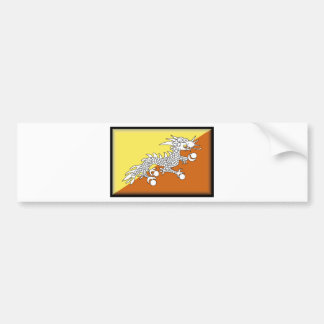 Bhutan Flag Bumper Sticker
