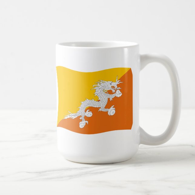Bhutan Flag Mug (Right)