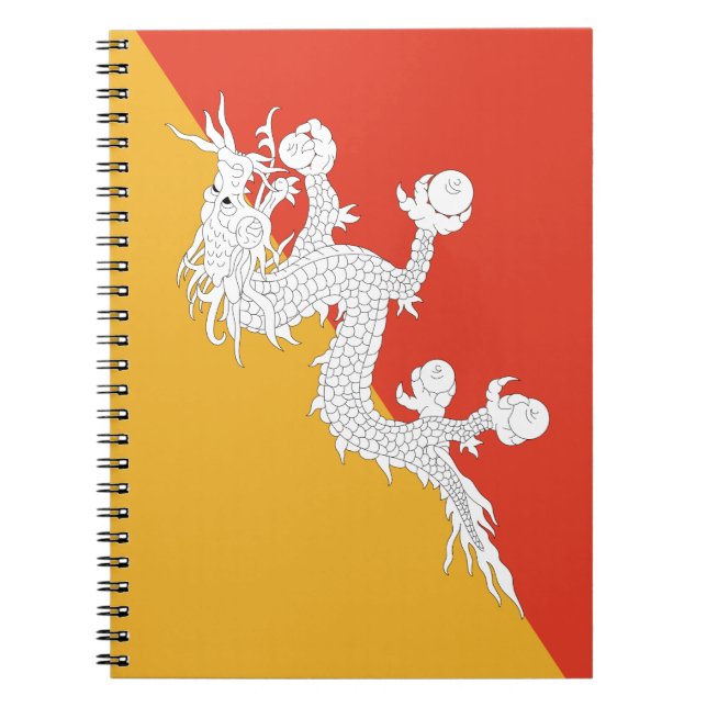 Bhutan Flag Notebook (Front)
