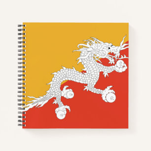 Bhutan Flag Notebook