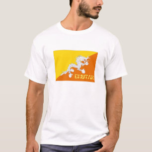 Bhutan flag souvenir t-shirt