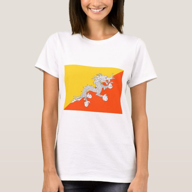 Bhutan Flag T-Shirt (Front)
