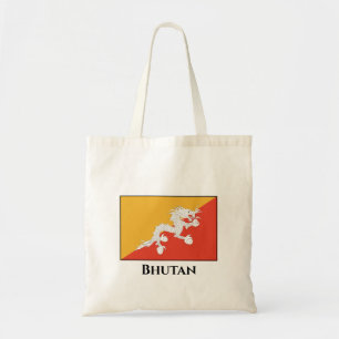 Bhutan Flag Tote Bag
