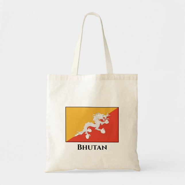 Bhutan Flag Tote Bag (Front)