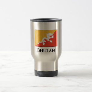 Bhutan Flag Travel Mug