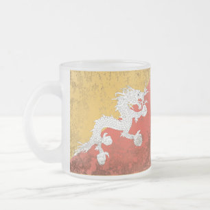 Bhutan Frosted Glass Coffee Mug