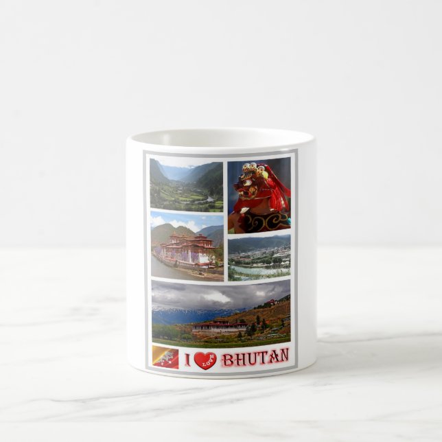 Bhutan - I Love - Coffee Mug (Center)