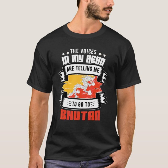 Bhutan In My Head T-Shirt (Front)