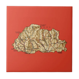Bhutan Map Tile