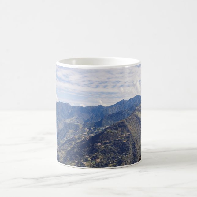 Bhutan peaceful eastern mountains - Himalaya Coffee Mug (Center)