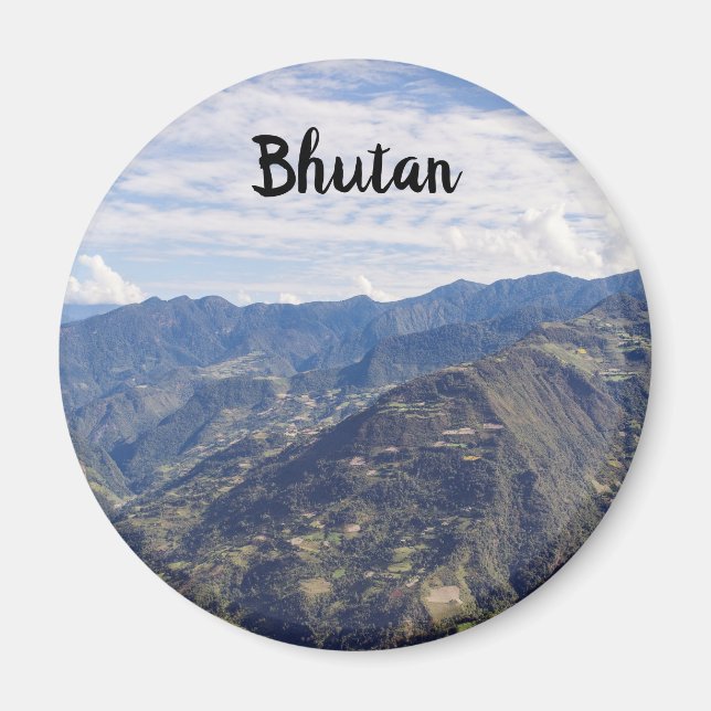 Bhutan peaceful eastern mountains - Himalaya Magnet (Front)
