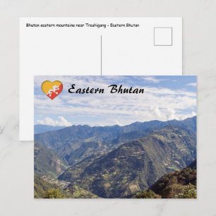 Bhutan peaceful eastern mountains - Himalaya Postcard